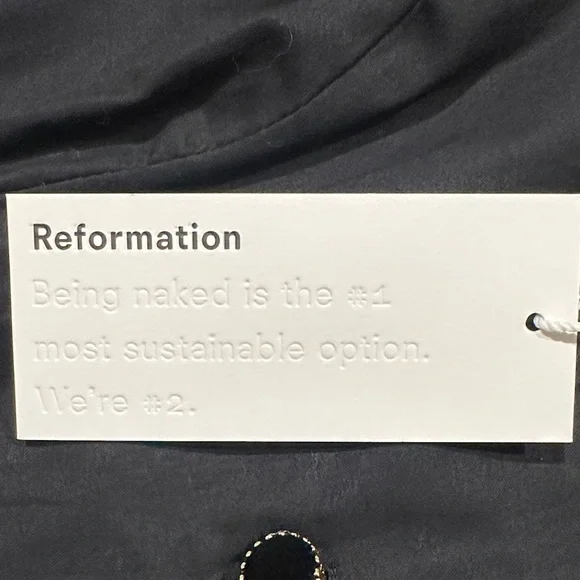 Reformation Black Halia Dress, Size 0 - Picture 7 of 7